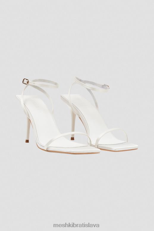 Meshki fleur tenký remienok vysoký podpätok obuv slonovina 4N0F61663