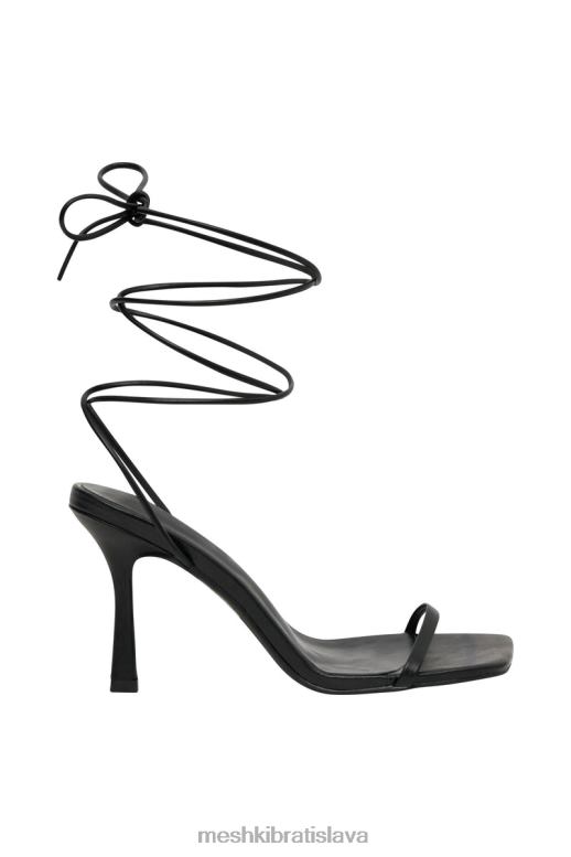 Meshki nikdy si neomotávajte podpätky z umelej kože obuv čierna 4N0F61679