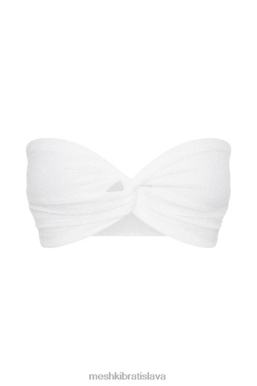Meshki esterové uteráky bandeau oblečenie biely 4N0F61165