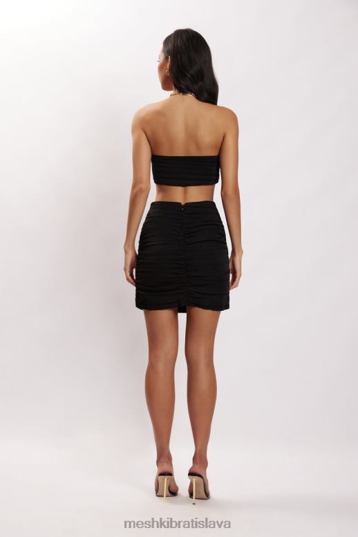 Meshki lola ruched krepové bandeau oblečenie čierna 4N0F61145