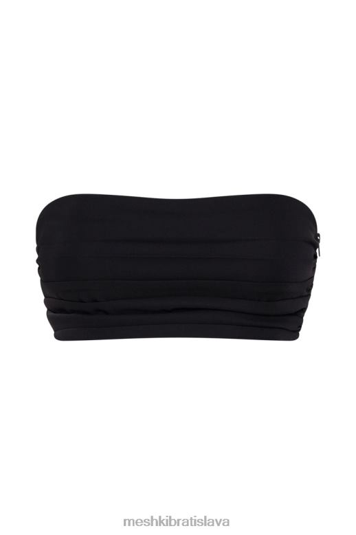 Meshki lola ruched krepové bandeau oblečenie čierna 4N0F61145