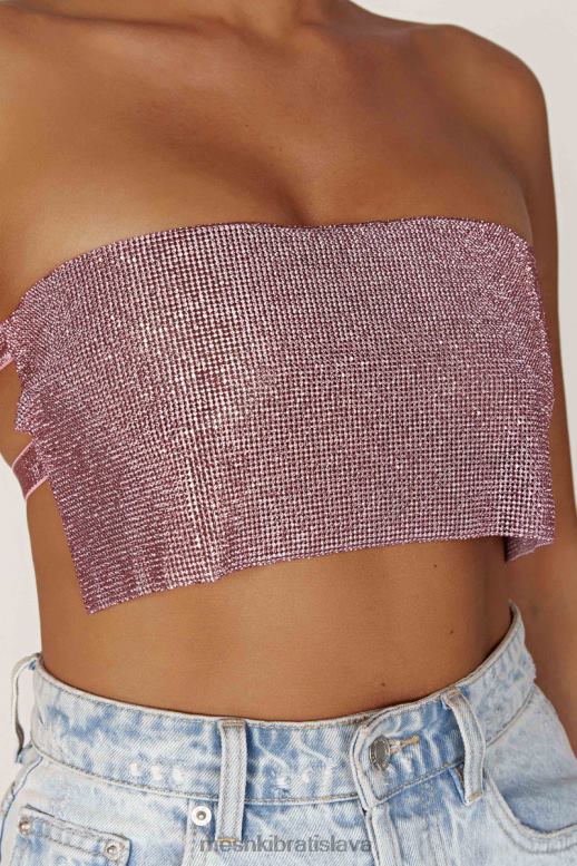 Meshki valerie diamante bandeau oblečenie červenať ružová 4N0F6994
