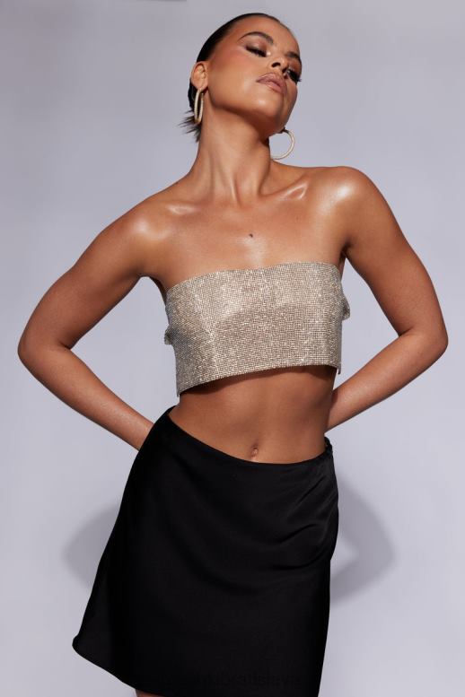 Meshki valerie diamante bandeau oblečenie zlato 4N0F6943