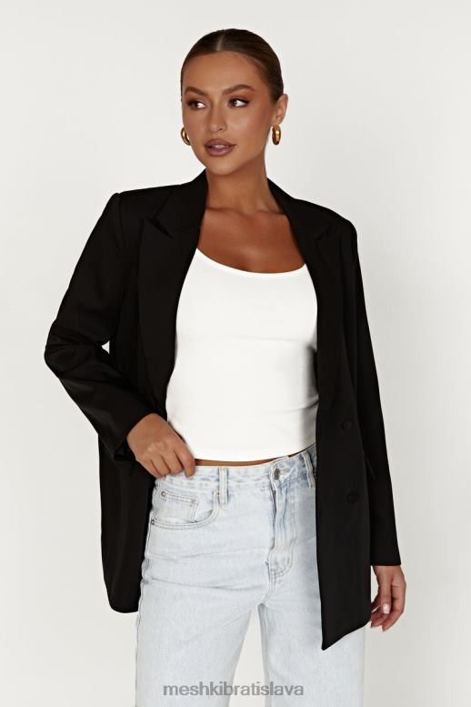 Meshki madison oversized sako oblečenie čierna 4N0F61645