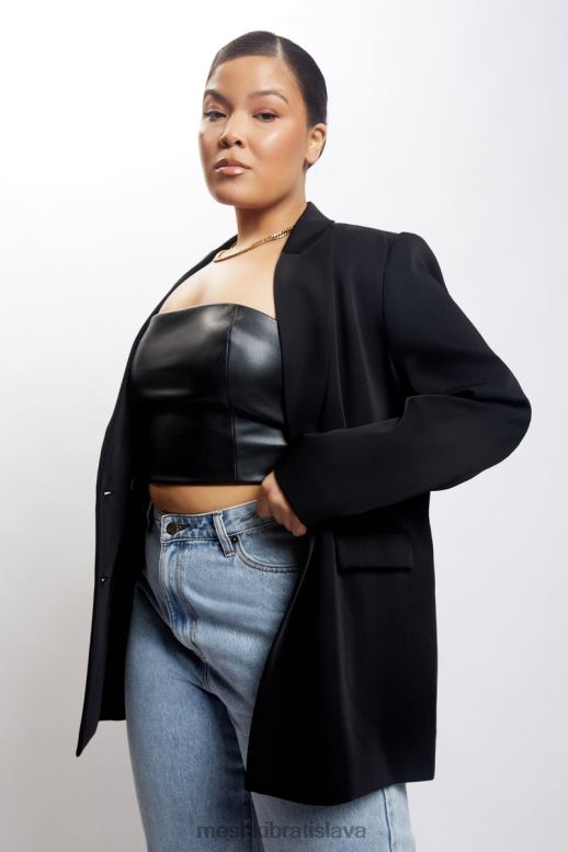 Meshki madison oversized sako oblečenie čierna 4N0F61645