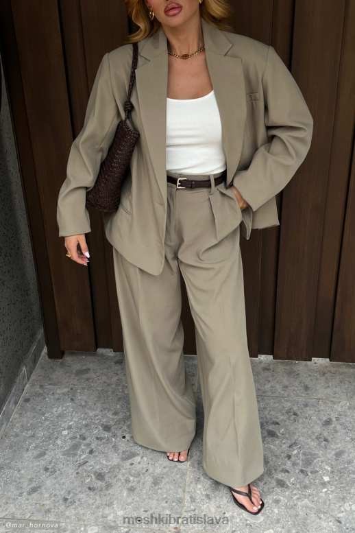 Meshki simone oversized sako oblečenie olivový 4N0F61637