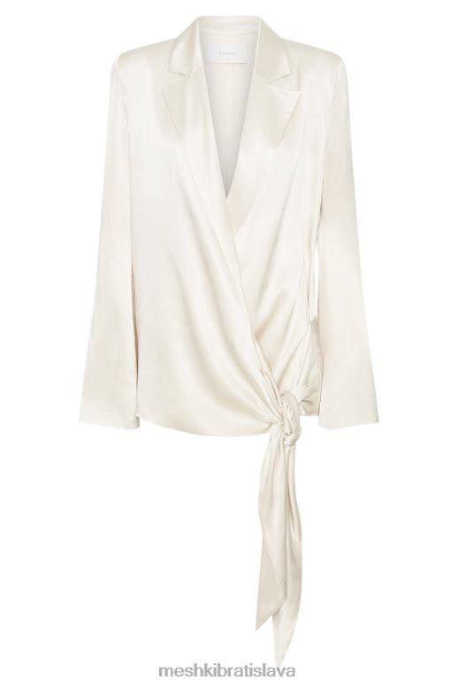 Meshki saténové sako aspyn oblečenie slonovina 4N0F61653