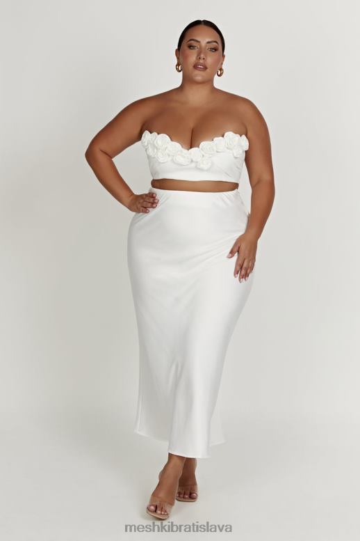 Meshki crop top paloma rose oblečenie biely 4N0F6868