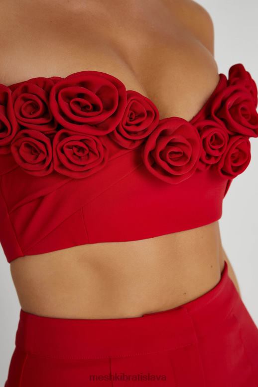Meshki crop top paloma rose oblečenie červená 4N0F6816