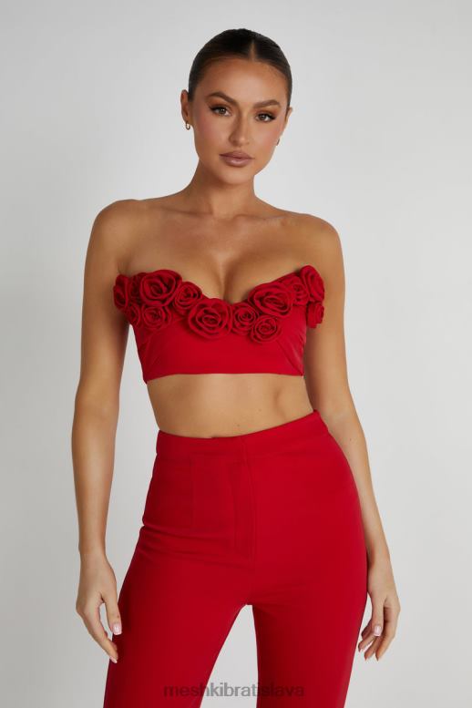 Meshki crop top paloma rose oblečenie červená 4N0F6816