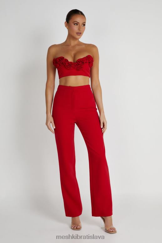 Meshki crop top paloma rose oblečenie červená 4N0F6816