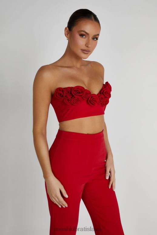 Meshki crop top paloma rose oblečenie červená 4N0F6816