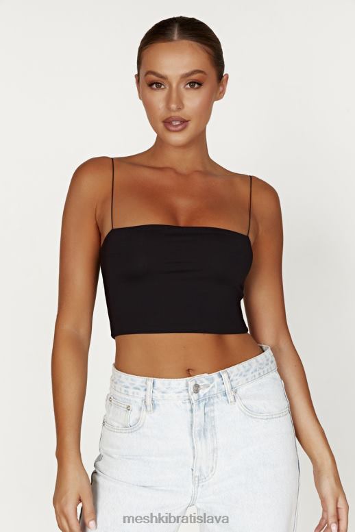 Meshki crop top yvonne cami oblečenie čierna 4N0F6939