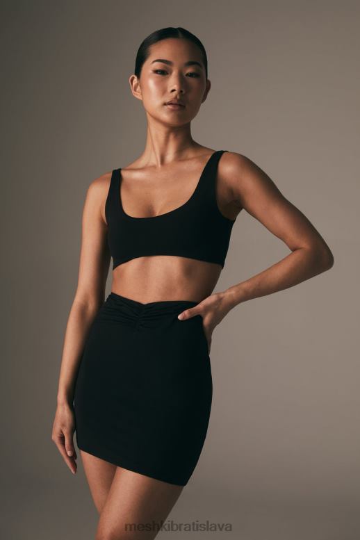 Meshki jemma scoop neck super crop top oblečenie čierna 4N0F6919