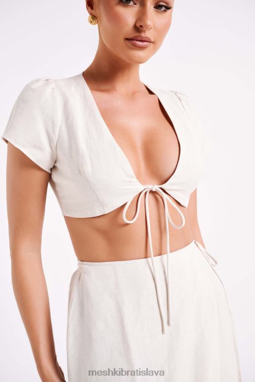 Meshki plátenný crop top fatima oblečenie prirodzené 4N0F6755