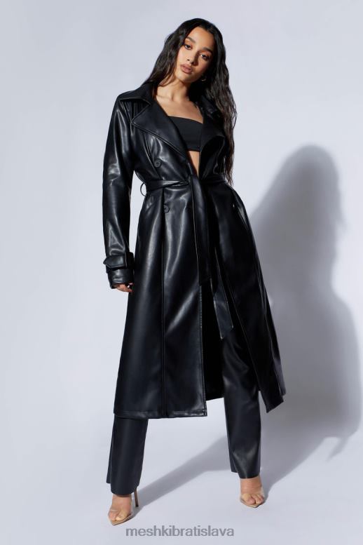 Meshki isla pu priekopa oblečenie čierna 4N0F61638