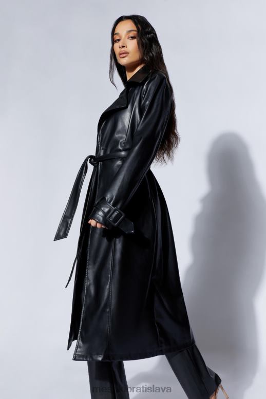 Meshki isla pu priekopa oblečenie čierna 4N0F61638