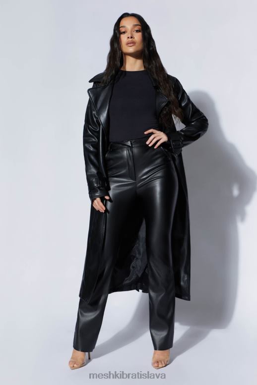 Meshki isla pu priekopa oblečenie čierna 4N0F61638