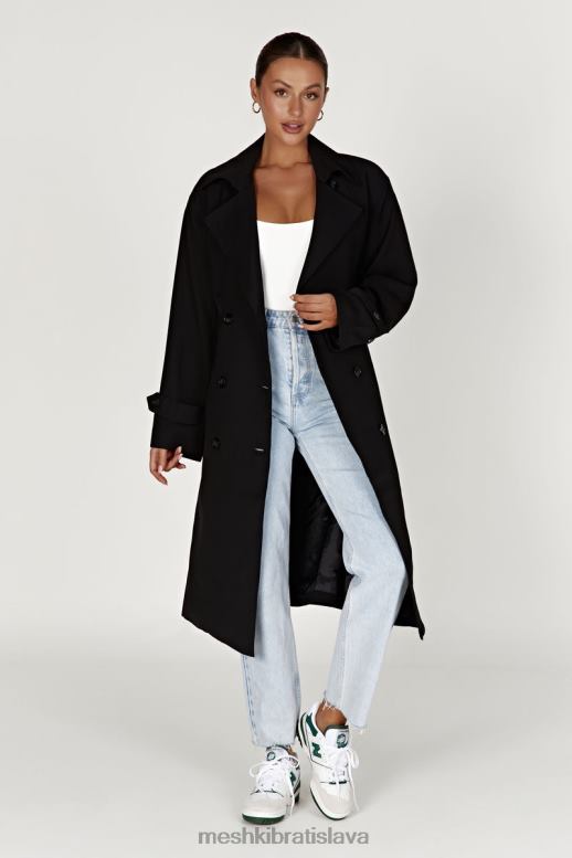 Meshki keily super oversized trenčkot oblečenie čierna 4N0F61644