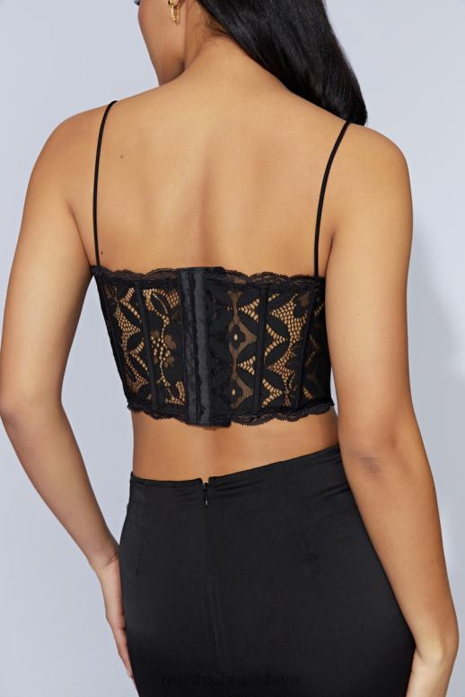 Meshki bellamy hrebenatka čipkovaný živôtik oblečenie čierna 4N0F61016