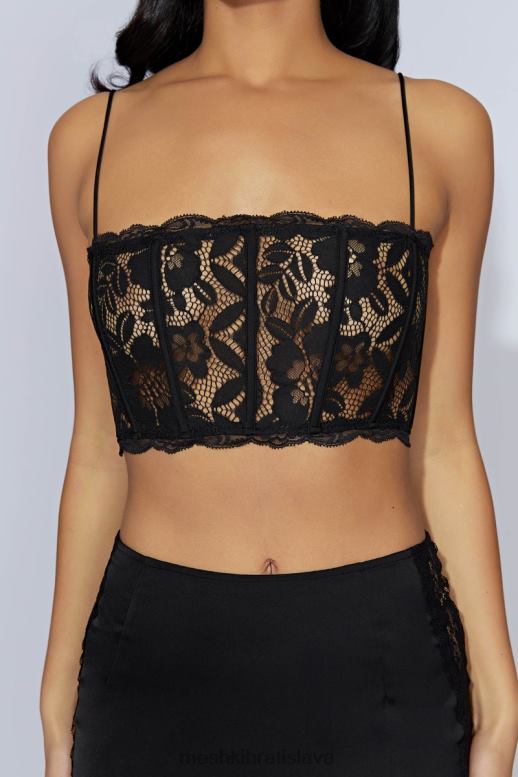 Meshki bellamy hrebenatka čipkovaný živôtik oblečenie čierna 4N0F61016