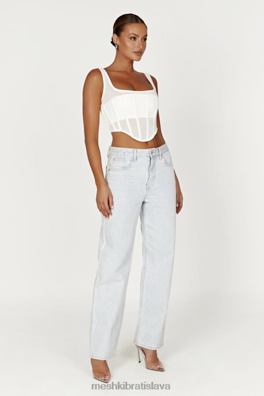 Meshki delaney korzet bustier oblečenie biely 4N0F6907