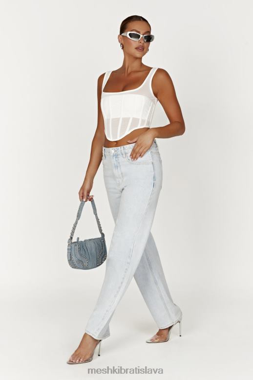 Meshki delaney korzet bustier oblečenie biely 4N0F6907