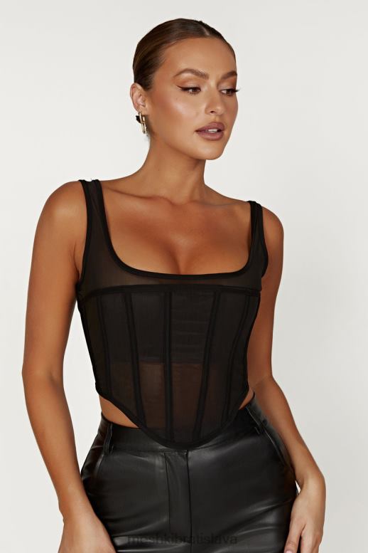 Meshki delaney korzet bustier oblečenie čierna 4N0F6875