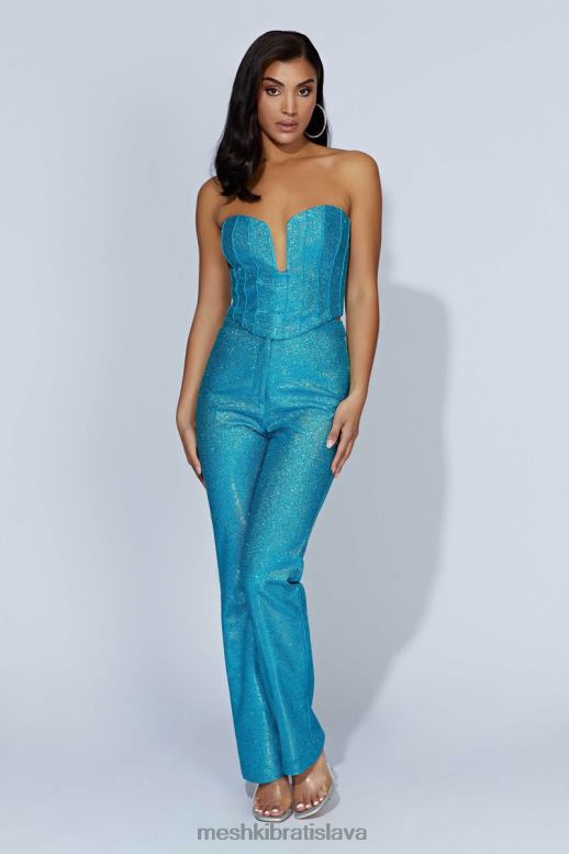 Meshki felicity trblietavý korzet oblečenie akvamarín 4N0F61010