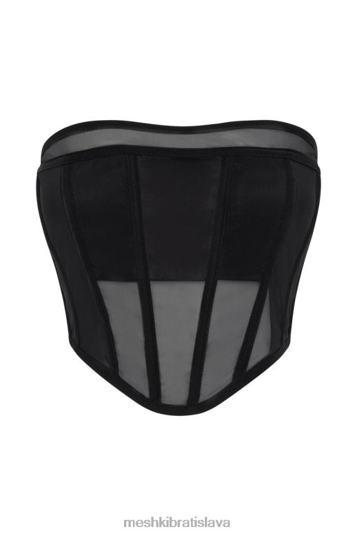 Meshki helen bez ramienok korzet bustier oblečenie čierna 4N0F61035