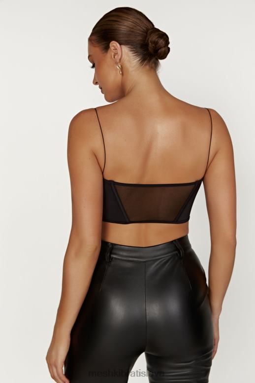 Meshki jada sieťovaný korzet prsnatejší oblečenie čierna 4N0F6993