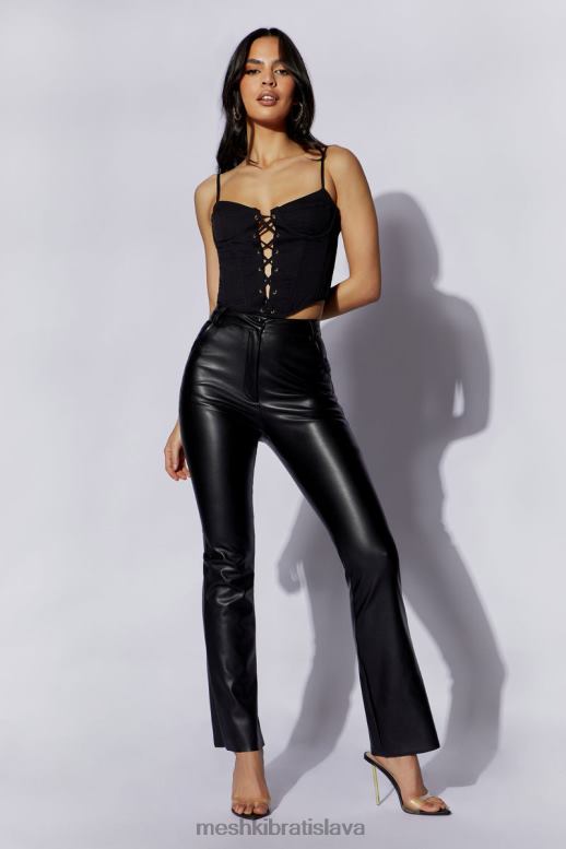 Meshki korzetový top janice longline oblečenie čierna 4N0F61051