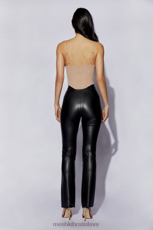 Meshki korzetový top janice longline oblečenie taupe 4N0F61022