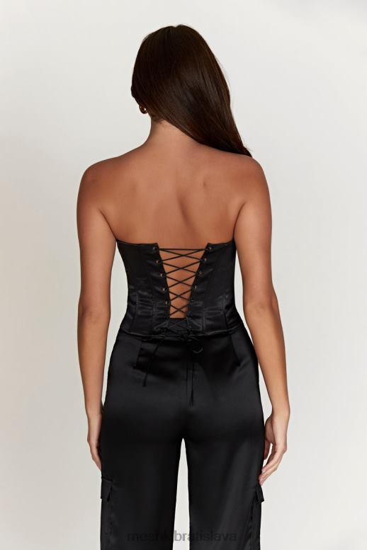 Meshki šnurovací korzet amaya oblečenie čierna 4N0F6995