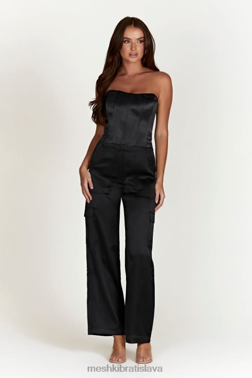 Meshki šnurovací korzet amaya oblečenie čierna 4N0F6995