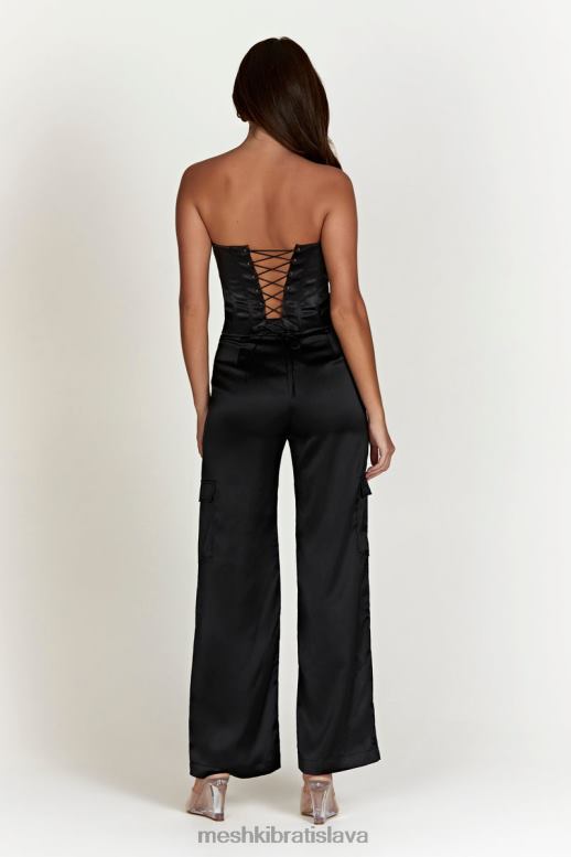 Meshki šnurovací korzet amaya oblečenie čierna 4N0F6995