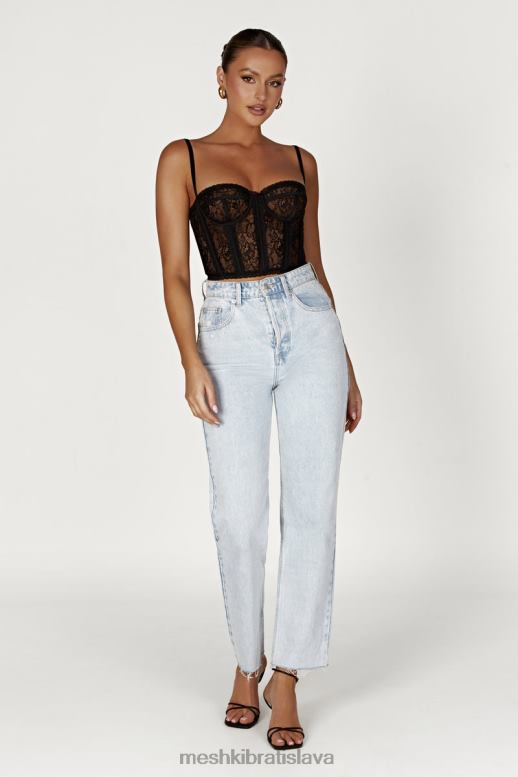 Meshki sansa čipka bustier oblečenie čierna 4N0F6827