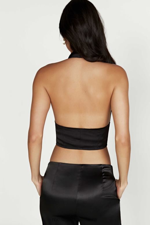 Meshki saténový korzet mallory oblečenie čierna 4N0F61122