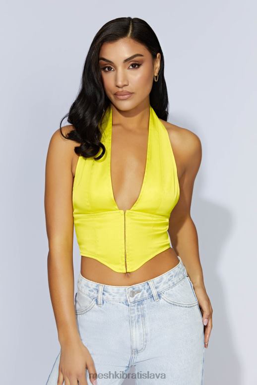 Meshki saténový korzet mallory oblečenie svieža zelená 4N0F61045