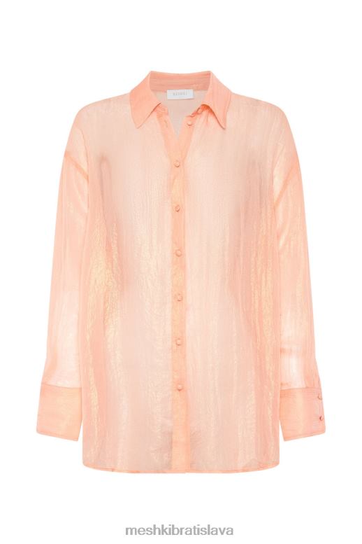 Meshki Molly oversized priesvitná dúhová košeľa oblečenie broskyňa 4N0F61101