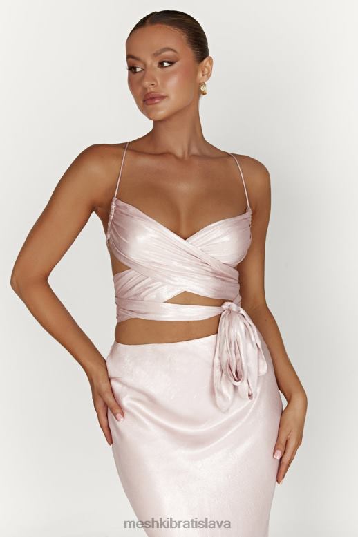 Meshki Georgie zabaliť cez vrch kravaty oblečenie červenať ružová 4N0F6958