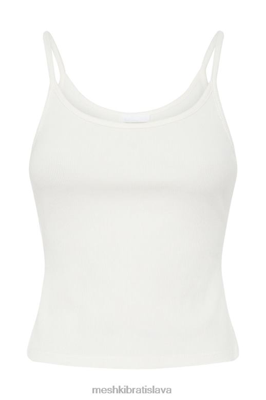 Meshki alexis rebrovaný cami longline top oblečenie biely 4N0F61121