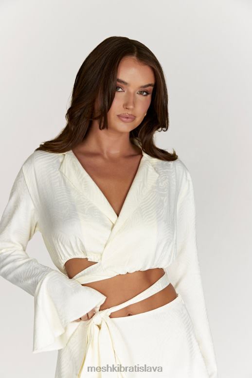 Meshki analize wrap top oblečenie kosť 4N0F61006