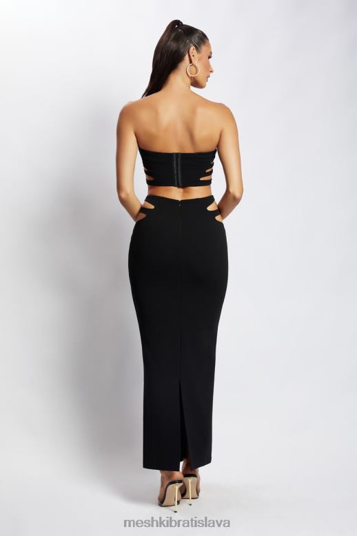 Meshki audrina vystrihnutá bandeau top oblečenie čierna 4N0F61182