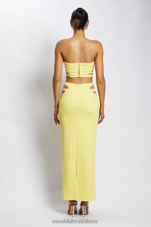 Meshki audrina vystrihnutá bandeau top oblečenie žltá 4N0F61190