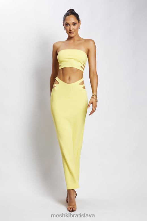 Meshki audrina vystrihnutá bandeau top oblečenie žltá 4N0F61190