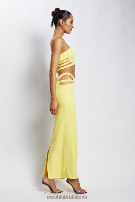 Meshki audrina vystrihnutá bandeau top oblečenie žltá 4N0F61190