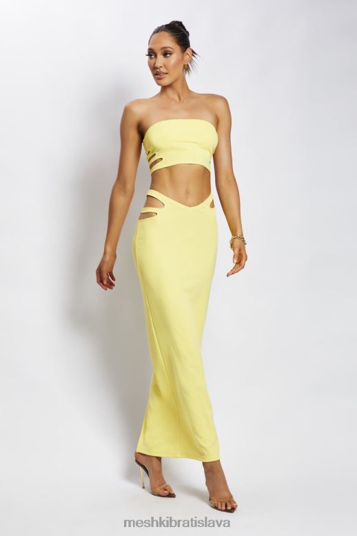 Meshki audrina vystrihnutá bandeau top oblečenie žltá 4N0F61190