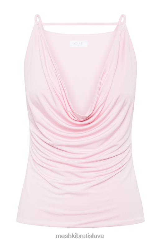 Meshki deanna slinky longline top oblečenie cukríkovo ružové 4N0F61215