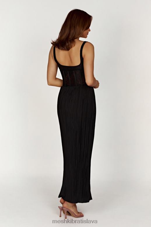 Meshki elsie čipkovaný prsnatejší top oblečenie čierna 4N0F6851